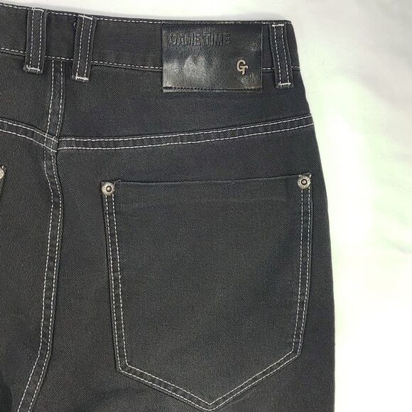 Vintage Y2K Game Time Black Denim Jeans Men's Size 32 - Picture 9 of 14